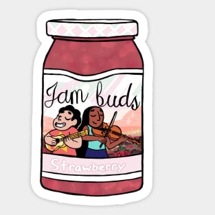 Jam buds strawberry jam Sticker